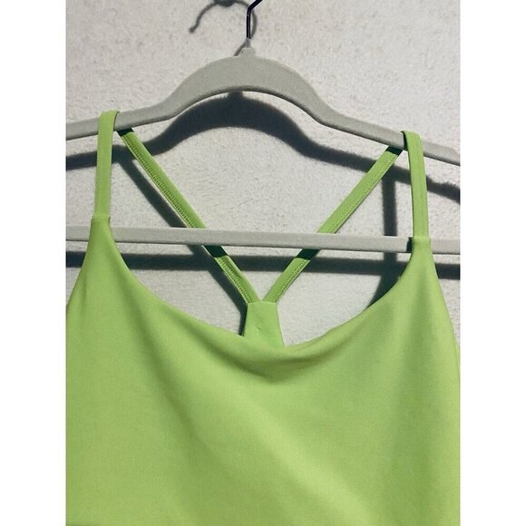 Old Navy Sports Bra Womens XXL Bright Green Light Support Power Soft Longline - Picture 2 of 5